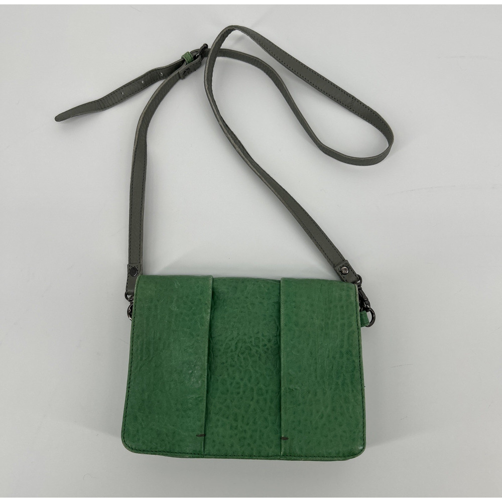 ELK Australian Leather Goods Crossbody Bag Green Small 8x6